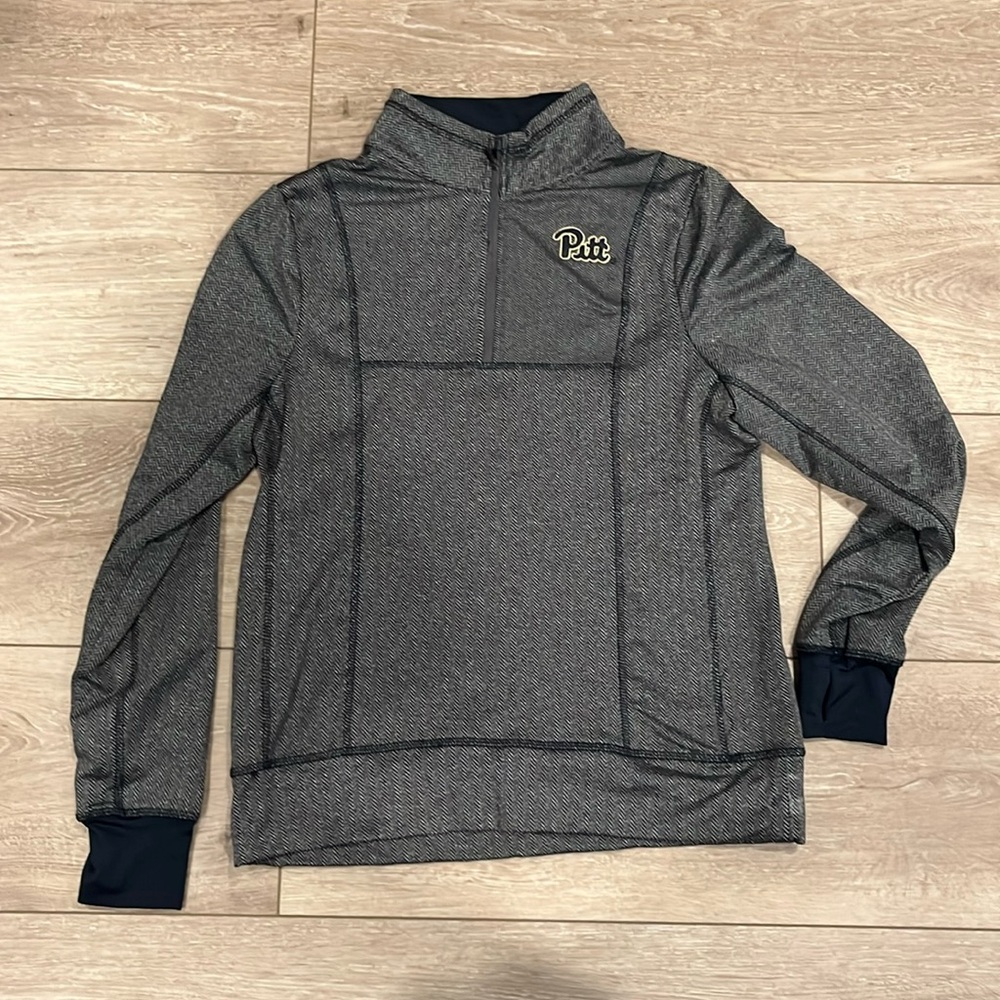 Women’s Quarter Zip Sweatshirt - Pitt script
